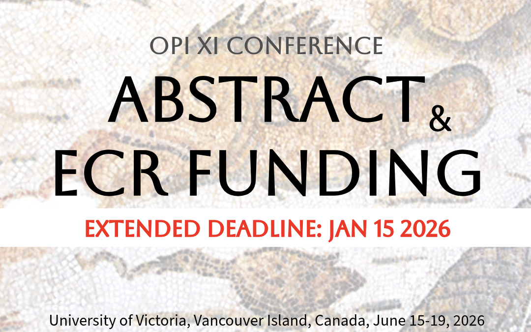 Oceans Past XI: deadline for Abstracts & ECR Funding Award has been EXTENDED!